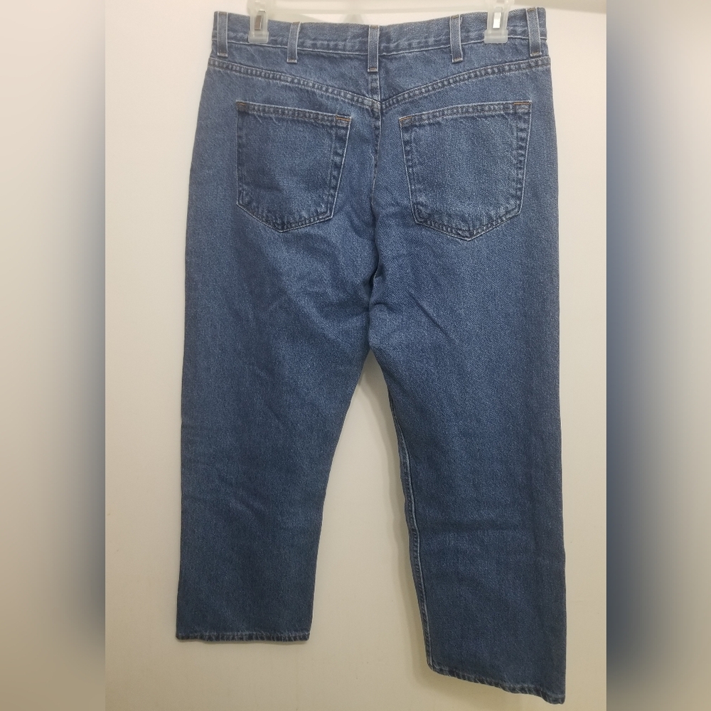 2 EUC dark blue Saddlebred 36W x 30 men's jeans - Picture 5 of 9